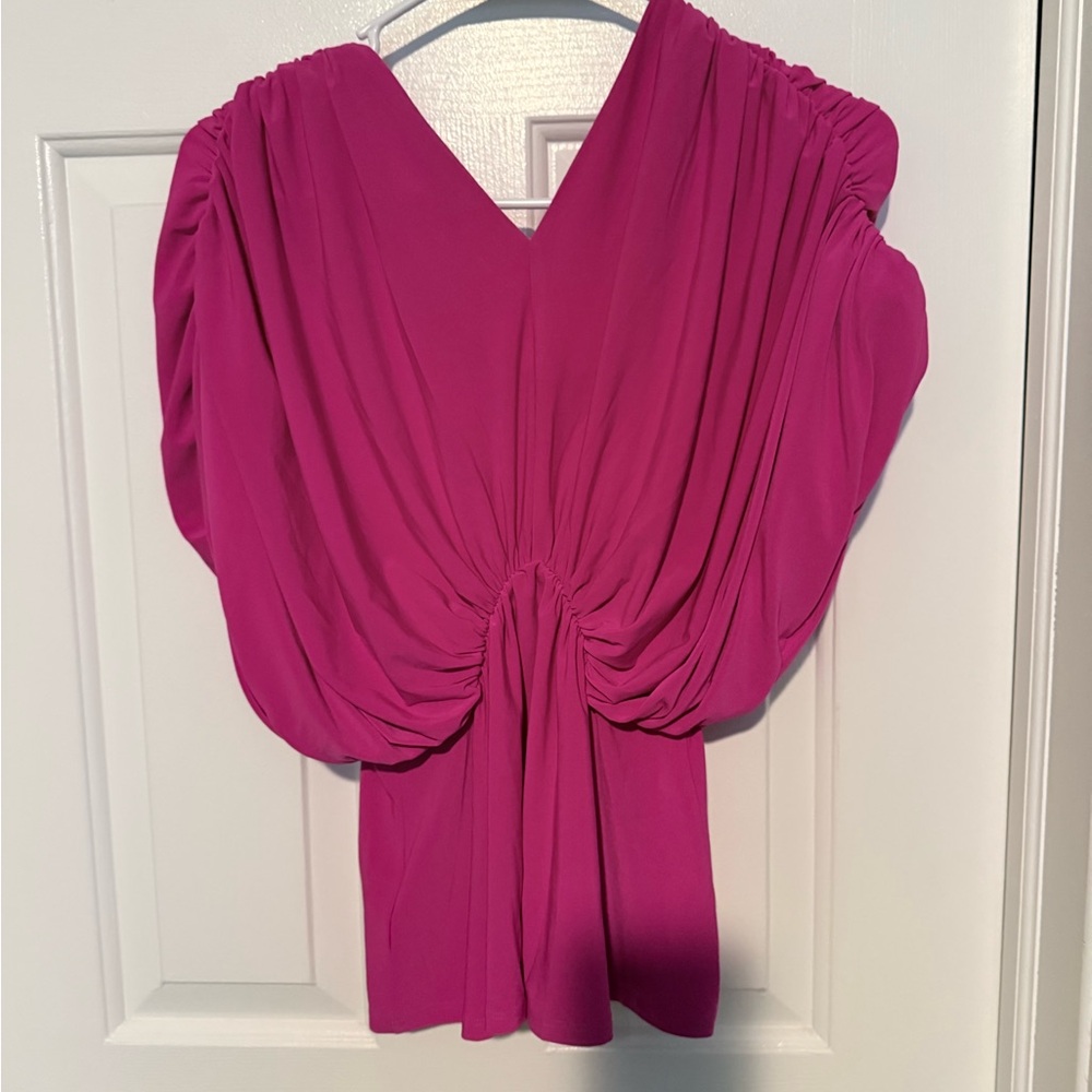 NWT Express Fuchsia Blouse - Picture 2 of 5
